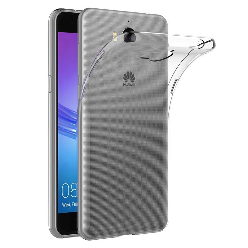 MaiJin Case for Huawei Y5 2017 / Huawei Y6 2017 (5 inch) Soft TPU Rubber Gel Bumper Transparent Back Cover - Image 1